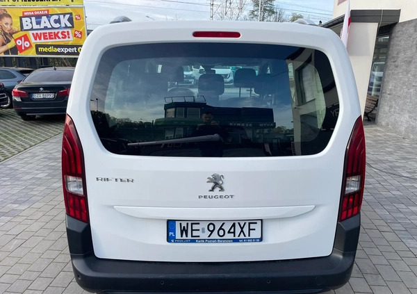 Peugeot Rifter cena 59990 przebieg: 124000, rok produkcji 2019 z Zgierz małe 154